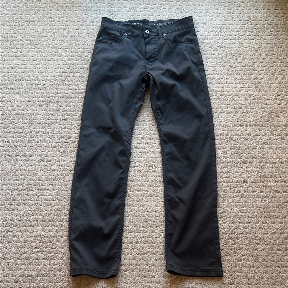Prana Slim Fit Straight-Leg Pants in Black